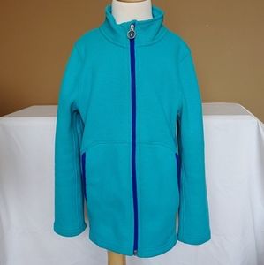 Girls Spyder fleece-lined full-zip sweater jacket